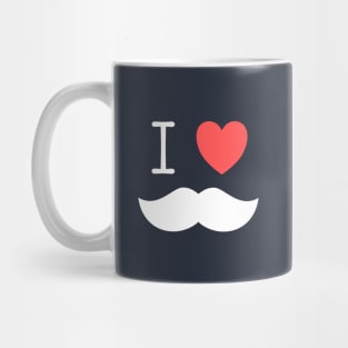 I love moustache funny t-shirt Mug